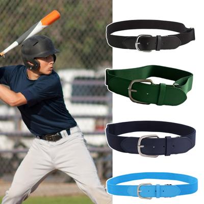 Men Youth Baseball Belt Elastic Material Baseball Waistband Boys Girls Adjustable Length Belt Sports Accessory