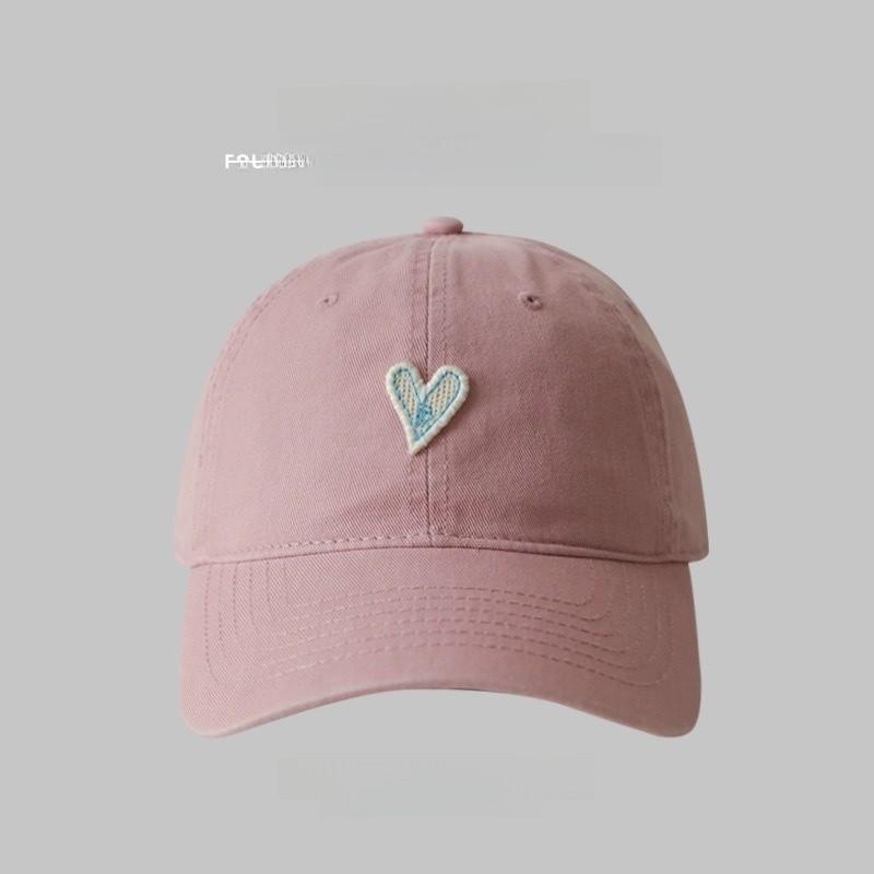 Girly Pink Baseball Cap With Soft Cotton Material And Curved Visor For Sunshade