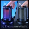 USB Condenser Microphone for PC Computer Gaming Mic for PS4/PS5/Mac Fast Mute RGB Lights Shock Mount Gain Knob Sound Monitor