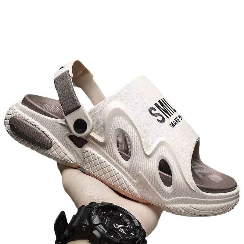 Men's Slippers Are Non-slip, Non-smelly and Non-sounding. Men's Thick-soled Sandals with Shit Feeling. Beach Shoes for Men Wear Summer Sandals Outside