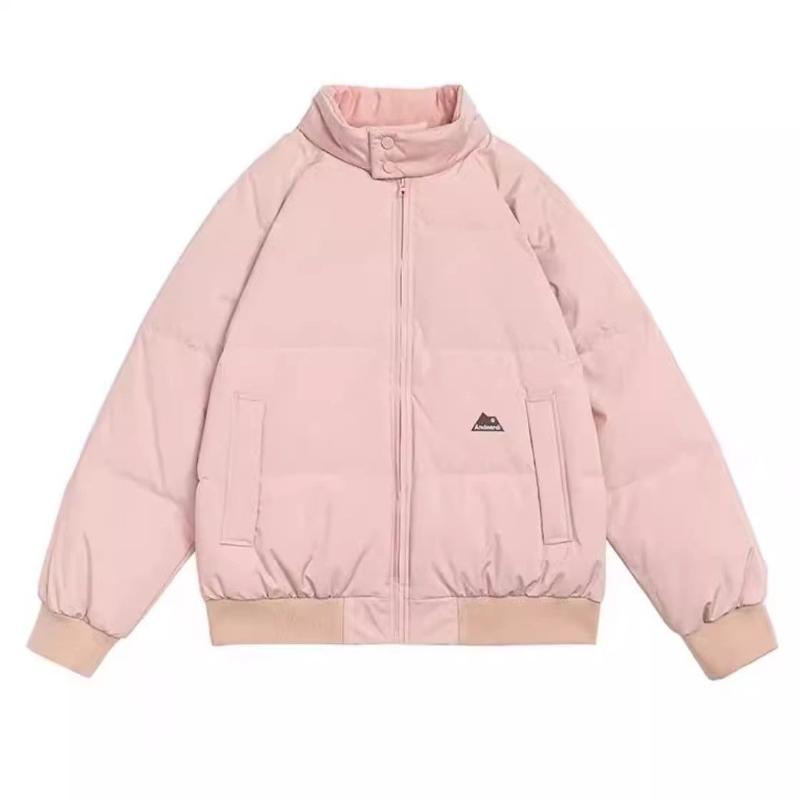 

Жіночий кардиган з довгим рукавом-ліхтариком на блискавці, повсякденний модний жакет-топ з високою шиєю та коміром-стійкою S рожевий