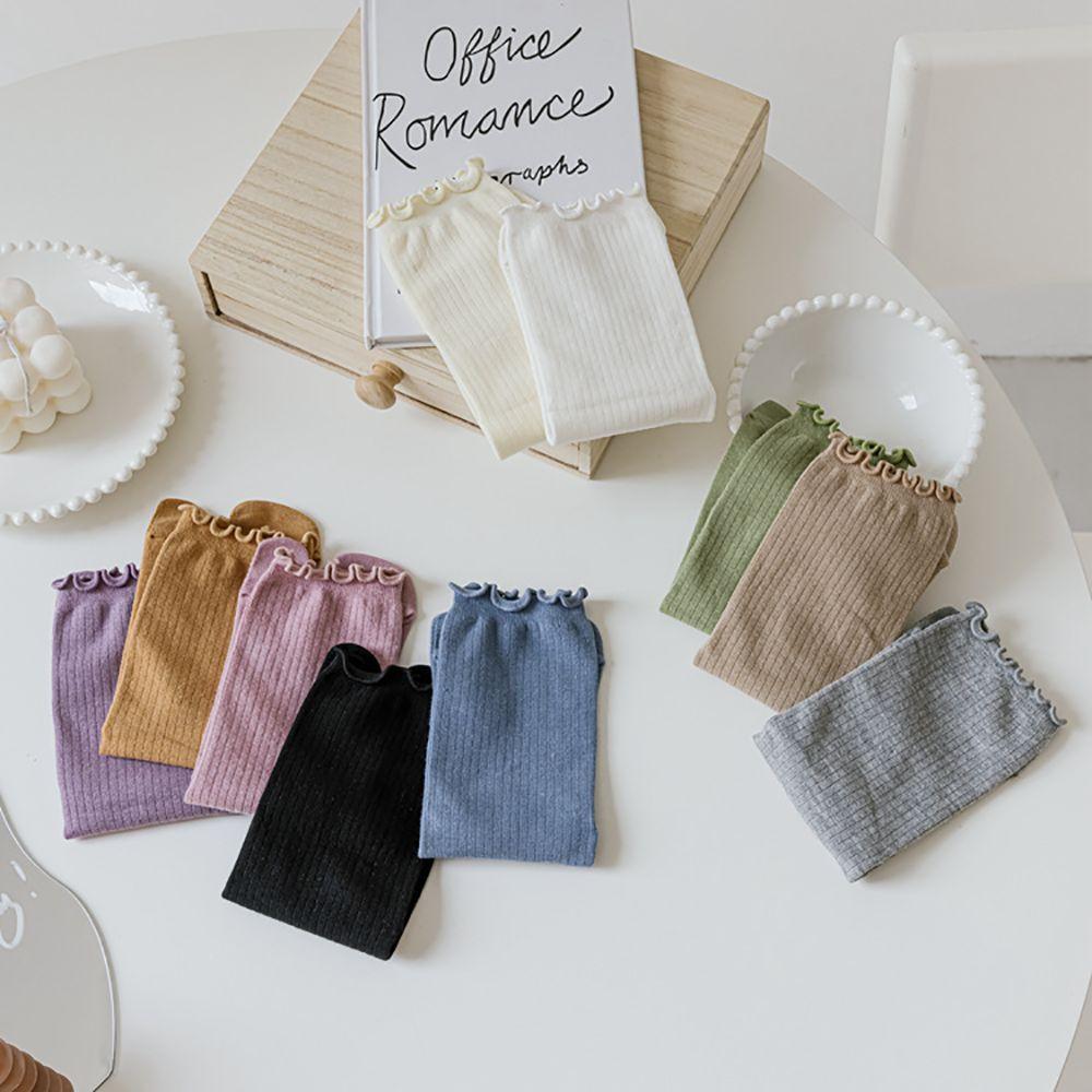 Split Toe Cotton Candy Color Female Two Finger Socks Hosiery Middle Tube Socks Two Toe Socks