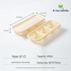 Mr. Corn Eco-Friendly 3-Compartment Disposable Corn Starch Meal Box