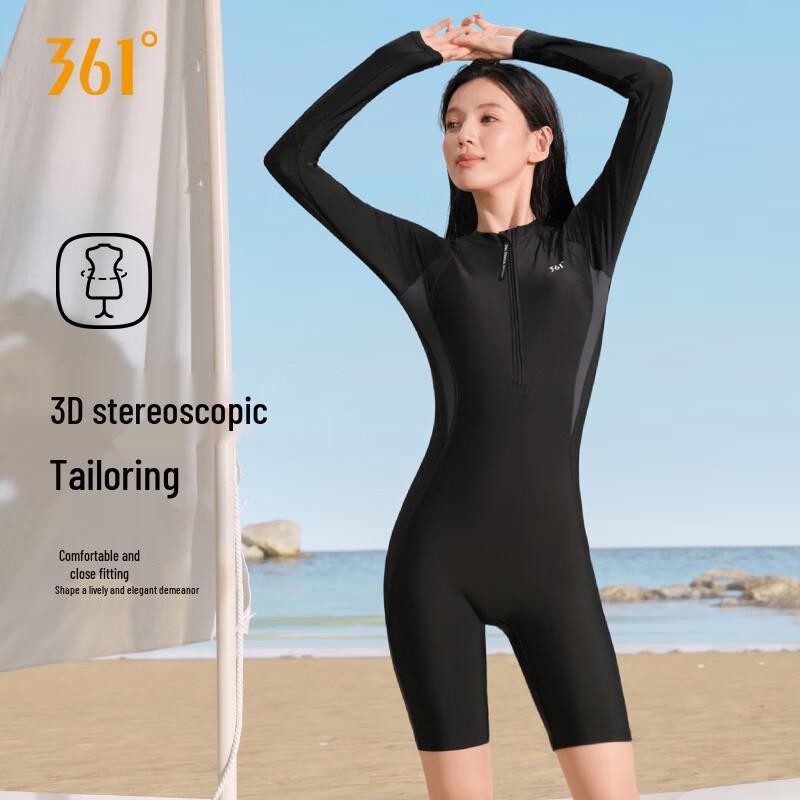 361° Women's Long Sleeve One-Piece Rash Guard Swimsuit