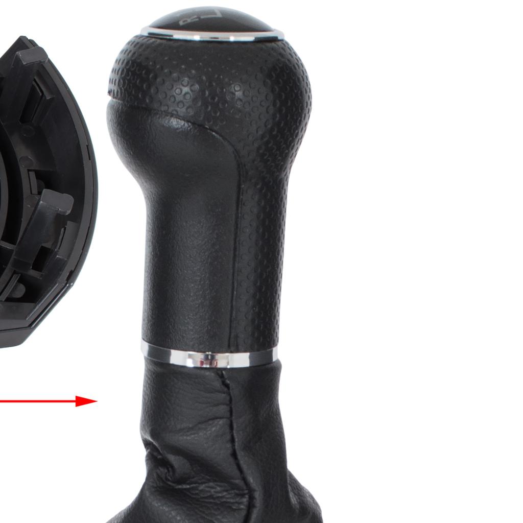 Seat Ibiza III 02-09 Gear Shift Knob Black & Gaiter with Frame 5-Speed
