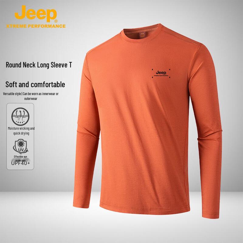 JEEP Men s Heavyweight Long Sleeve T-shirt M