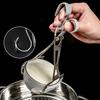 Anti-Scald Lifter Plate Clamp Stainless Steel Dish Tongs Dish Clip Pan Gripper Bowl Clamp Non-Slip Grip for Home Restaurant Bar