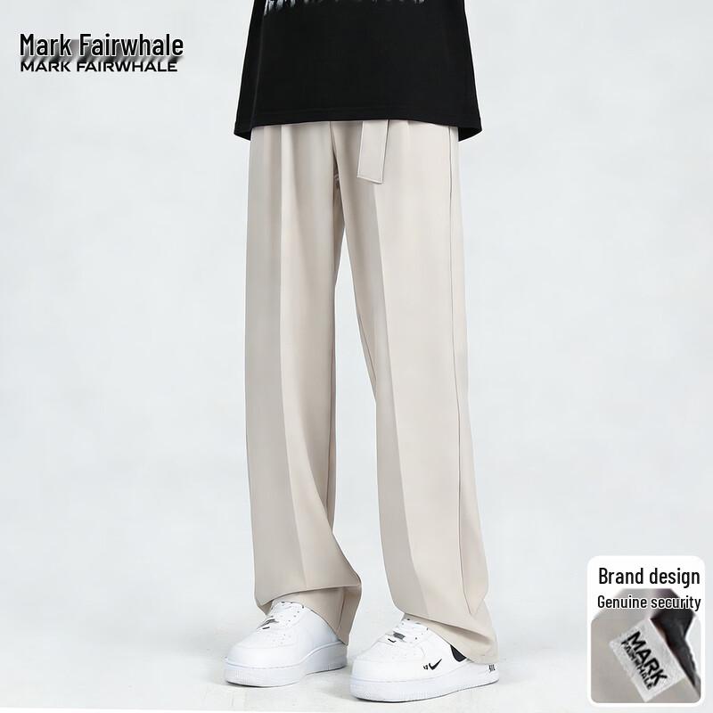 Mark Fairwhale Men's Spring Summer Loose Straight Casual Pants