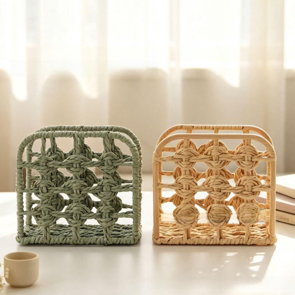 No-Slip Standing Paper Dispenser Upright Design Paper Towel Container Tissue Storage Rack Desktop