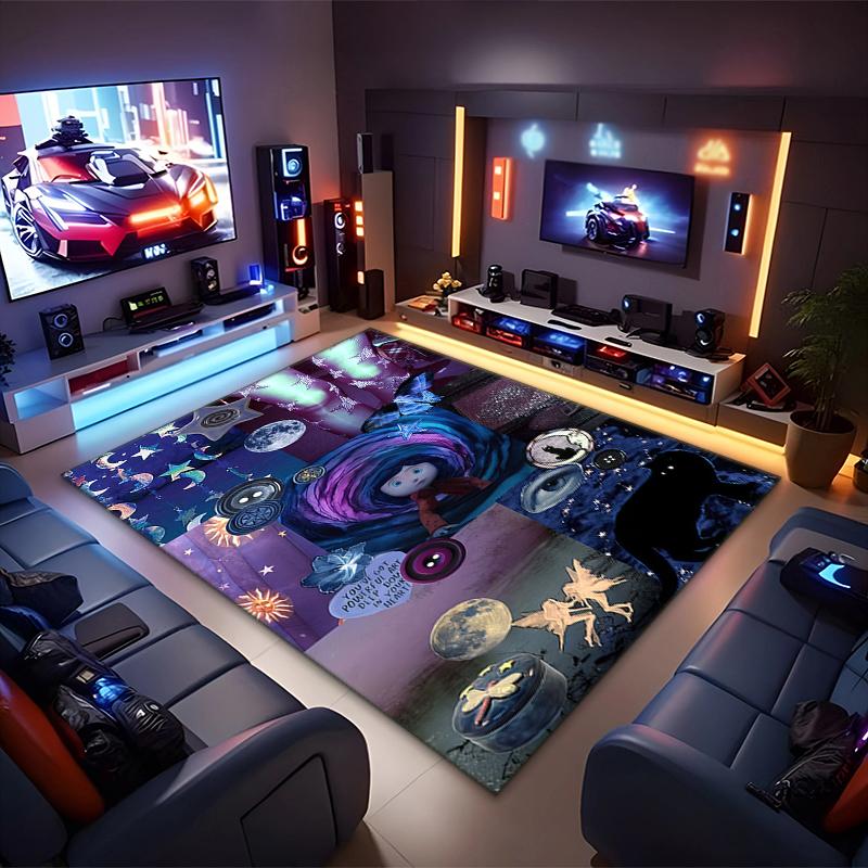 1PC Coraline Rug - Home Decoration Carpet For Living Room Bedroom Flooring Computer Chair Area Rug