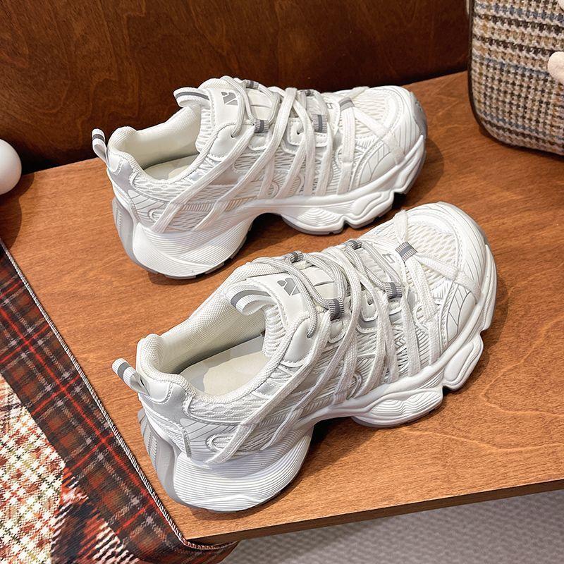 Mesh breathable German training shoes women's 2025 summer new retro lightweight thin casual board shoes platform Forrest Gump shoes women's shoes