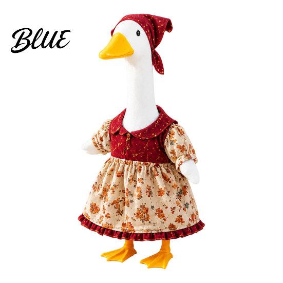 Veranda-Gans-Kostüme Thanksgiving-Outfit Herbstkleid mit Kopftuch Rasenkleidung