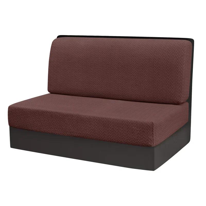 

2 Pcs/Set Polar Fleece Rv Dinette Cushions Covers Stretch Couch Cover Booth Seat Covers Rv Camper Car Bench Backrest Cover 1 Set