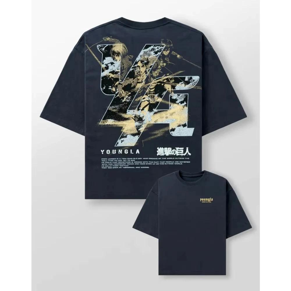 Hot Sale Japanese Animation Y2K Pattern Printing Trend Brand Short Sleeve Men Women Ins High Street Summer T-Shirt