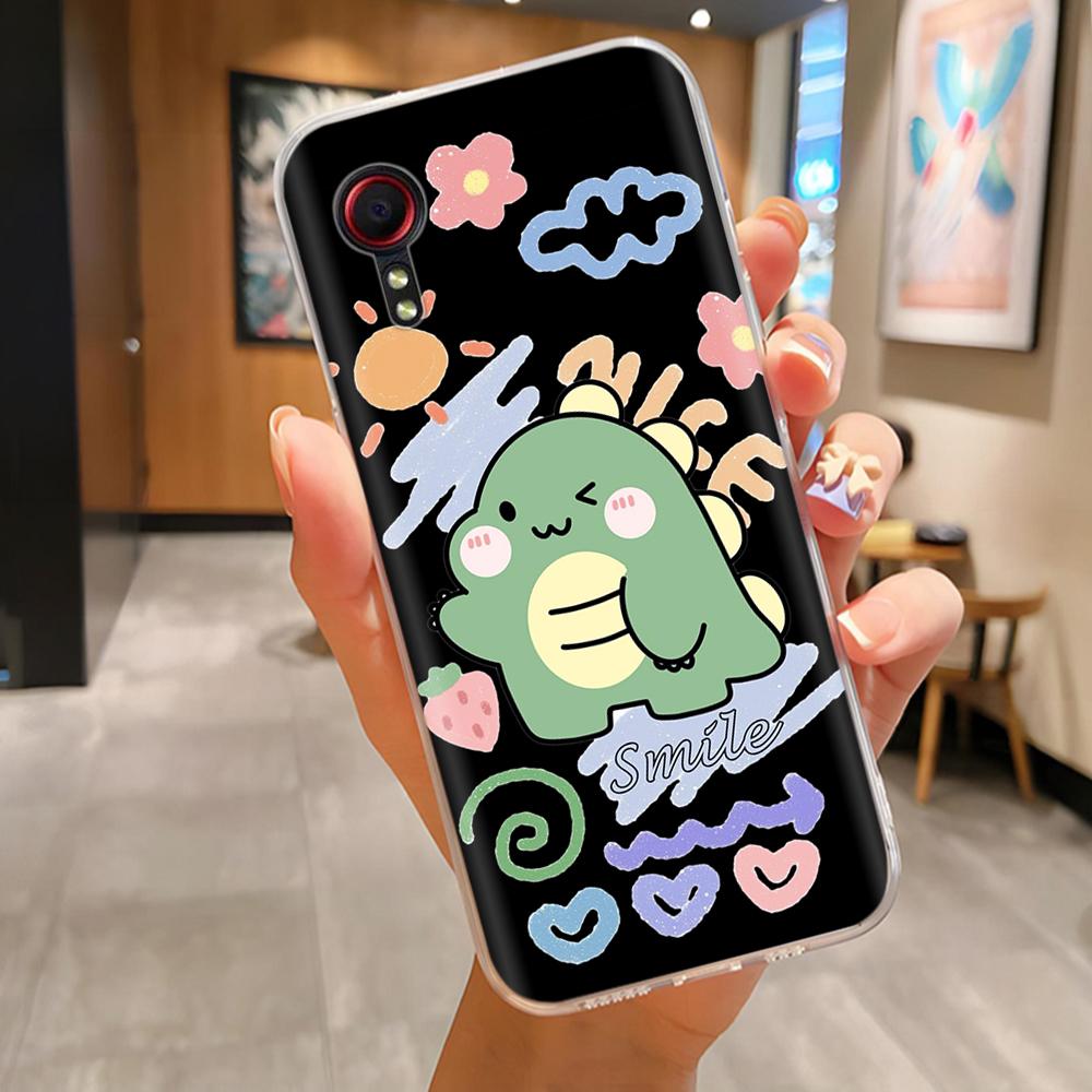 For Samsung Xcover 5 Case Cartoon Butterfly Soft Clear Slim Silicone Back Cover For Samsung Xcover5 Phone Housing Shell Fundas