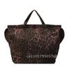 Leopard Print Canvas Shoulder Bag For Women, Fashiable And Portable Commuting Bag, Large Capacity Handheld Tote Bag