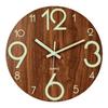 Silent Luminous Wall Clock 8 Inch Quartz Wall Clock Minimalist 3D Wall Clock  Office