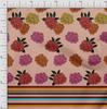 oneOone Cotton Flex Fabric Stripe & Floral Panel Print Fabric BTY 40 Inch