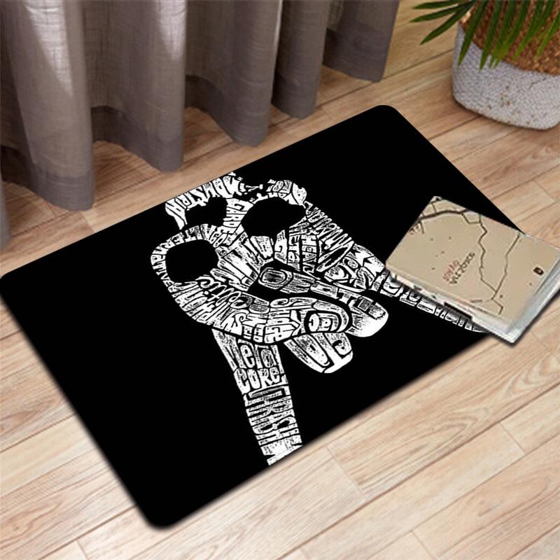 Rock hand sign Hippie music Rug Floor Mat for Living Room or Bedroom Soft and Comfortable Carpet a Gift for Birthday and Holiday.ZFF0913424