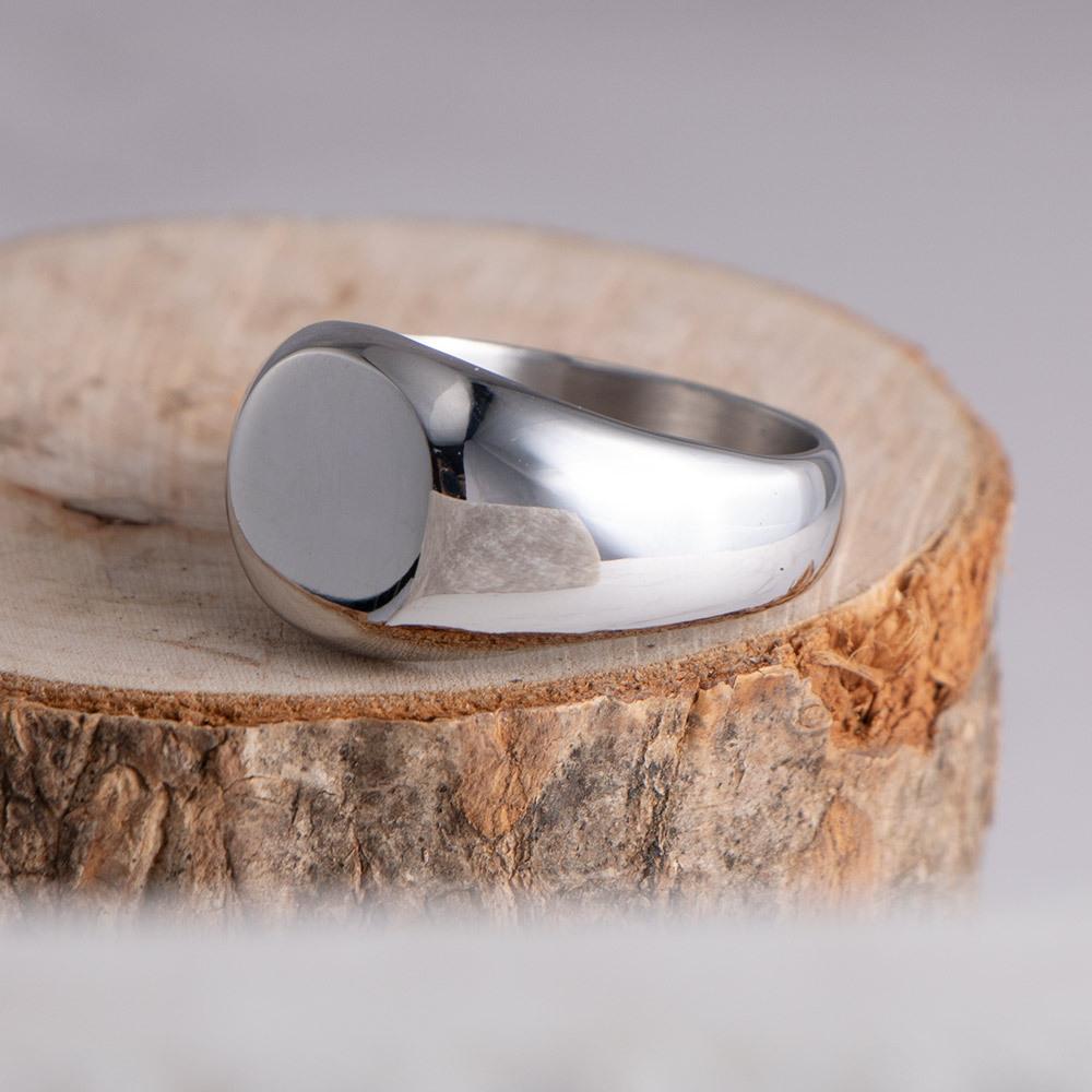 2026 Runder Flacher Ring Persönlichkeit Mode Glänzender Ring Damen Herren Schmuck Zubehör