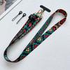 Verbesserte Version Retro-Muster Diagonales Band Verstellbar Handy Langes Lanyard Zum Aufhängen am Hals Um Verlust zu Verhindern Seil