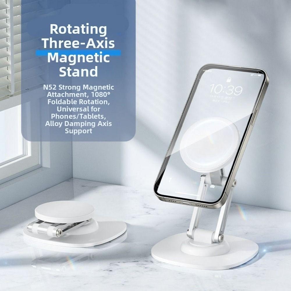 Aluminium Zink Zinklegierung Magnetischer Handyhalter Verstellbarer Handy-Ständer Schreibtisch Lazy Holder Büro-Setup