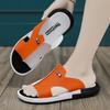 2024 Summer Men Shoes Sandals Comfortable Slip-on Casual Sandal Fashion Shoes Men Slippers Personality Double color blocking