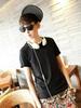 Men's Korean Style Slim Fit Short Sleeve T-shirt in Pure White for Couples