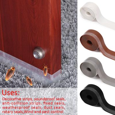 Sound Insulation Tape Door Window Wind Proof Sealing Strip Silicone Rubber Moldproof Wall Sticker