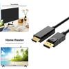 DisplayPort To HDTV 6feet 4K UHD Video Cable With Gold Plate Connectors For Gaming Computer Setups