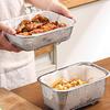 Mesh Basket Fries Holder Stainless Steel  Rectangle Fine Mesh Oil Strainer Vegetable Fruit Colander Strainer Kitchen Tools