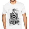 Sovjet Stoomlocomotief Trein Katoenen T-shirt Man Tops T-shirts Top T-shirts Tees Klassiek Katoen Normale Groep Mannen