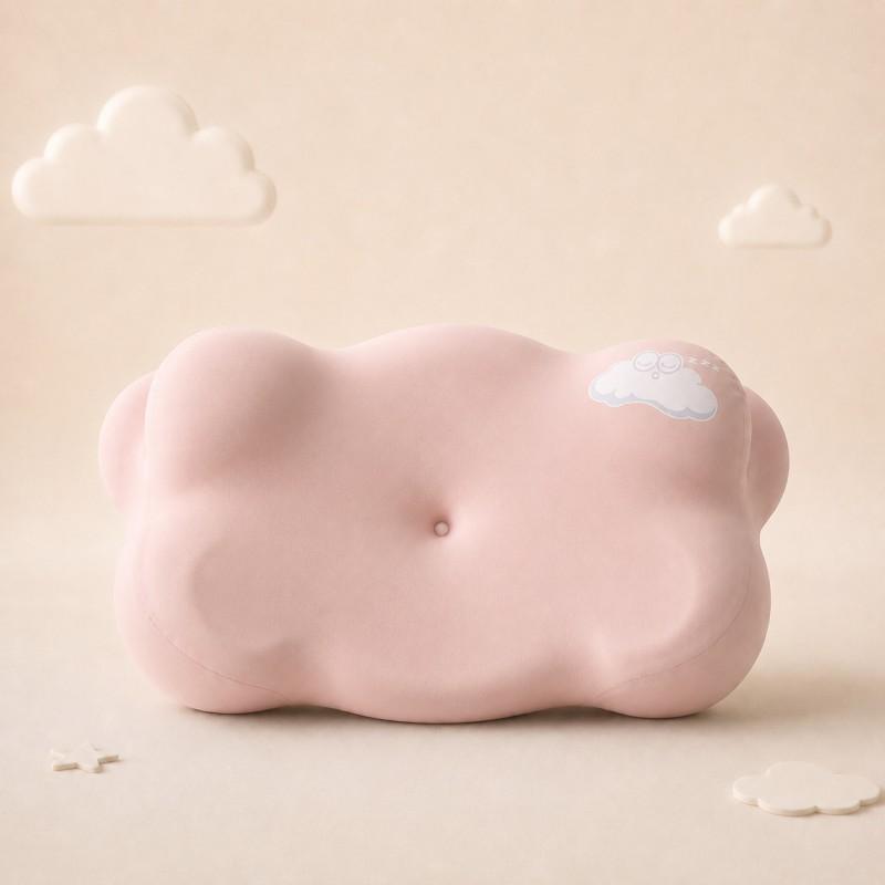 Cloud-Shaped Memory Foam Pillow Kids 3-12 Years Old Soft Breathable Neck Support Side Sleeping