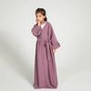 Yiduo Duo Girls' Wavy Lantern Sleeve Pleated Cardigan Dress - YT1023
