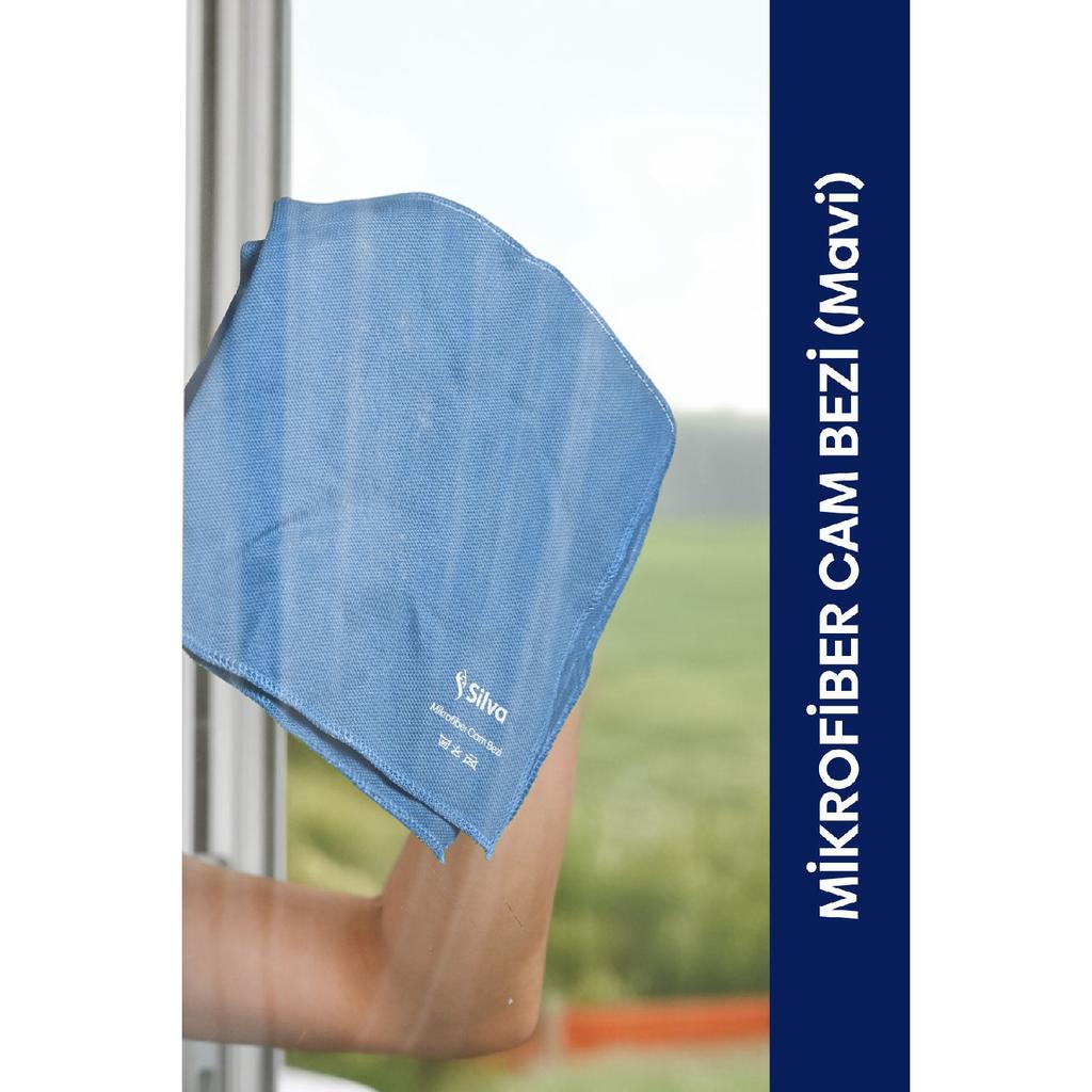 Microfiber Glass Cloth Blue