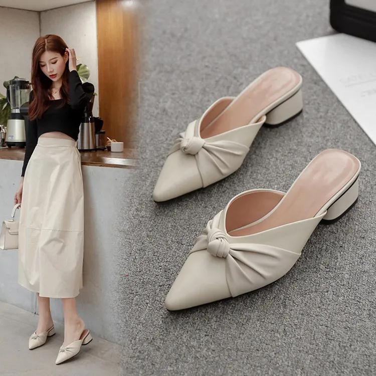 Женская обувь из мягкой кожи с острым носком — фото 4