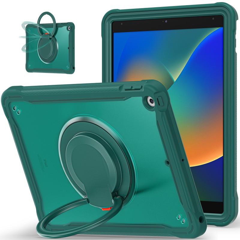Rotating Stand Case IPad 10.2 12.9 Inch With Wrist Strap Full Coverage Shockproof TPUPC Cover In Multiple Colors