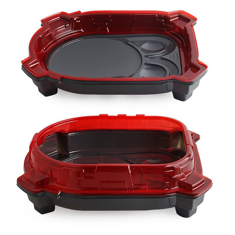 Red Beyblade Stadium Arena Plate Battle Station with Blister Hood for Gyro