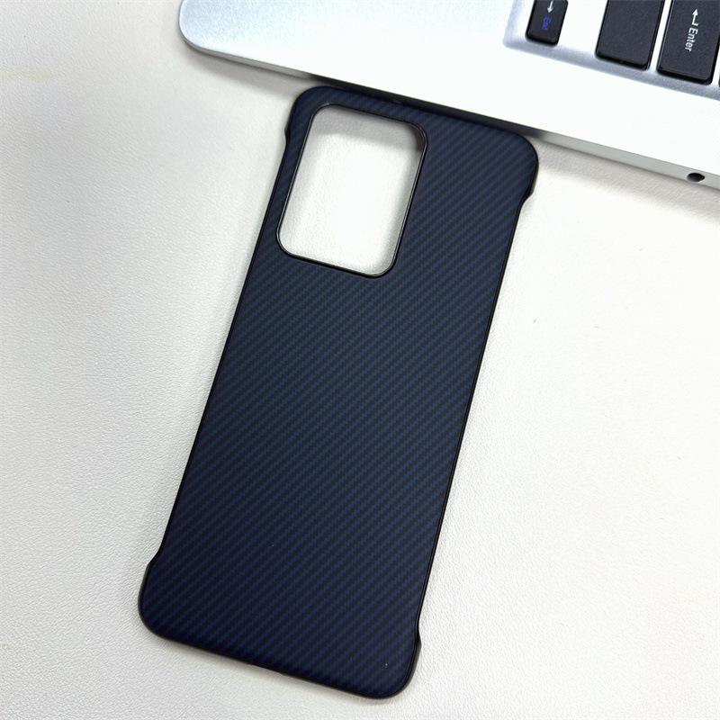 Applicable To OPPO Reno14Pro Carbon Fiber Pattern Sticker Frameless Mobile Phone Case Reno13 Suction Protective Case A5Pro