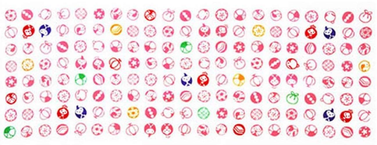 

Todaya Shoten Tenugui 37 x 98 cm Niwaen-zome (Hina Arare) 946, approx.