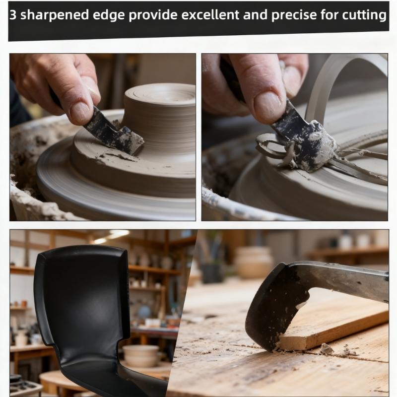 2pcs Professional Sculpting Tool Lightweight Construction Feature Piercing Edges Perfect for Detailed Clay Carving in Ceramic Art