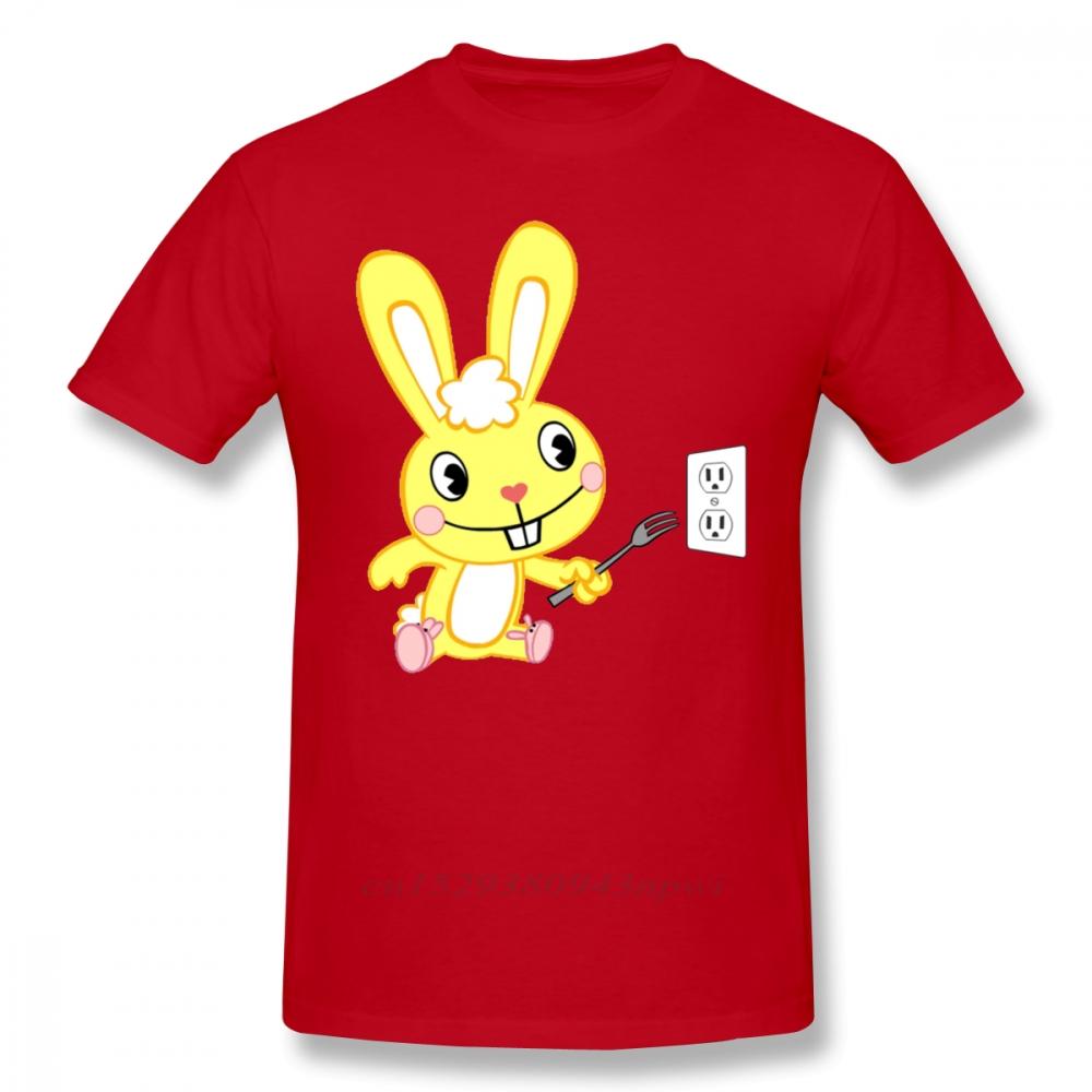 

Футболка Happy Tree Friends Футболка Happy Tree Friends Кідлз Мультяшний Принт Бавовняна Футболка з Коротким Рукавом Оверсайз Весела Футболка L