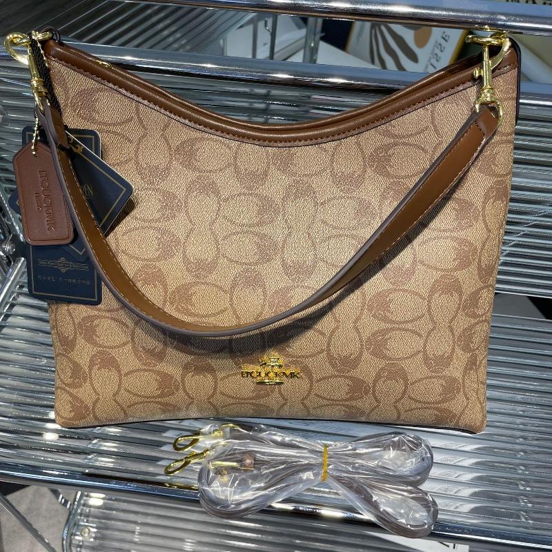 

Vintage old flower tote bag, fashionable commuter, portable large-capacity shoulder bag, niche high-end printing contrasting color