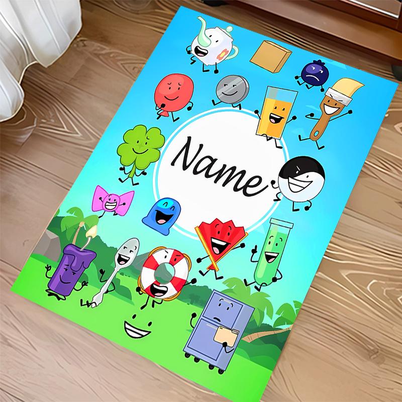 Custom personalization nanimate Insanity Print Area Rug - Soft, Washable Non-Slip Indoor Mat,Living Room,Home&Office Decorative Rug