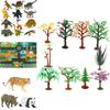 12pcs Kids Toys Small Plastic Figures Complete Sea Zoo Animal Safari Set For Learning Fun
