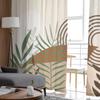Boho Leaves Plants Sheer Curtains For Living Room Kitchen Window Curtains Bedroom Tulle Voile Curtains