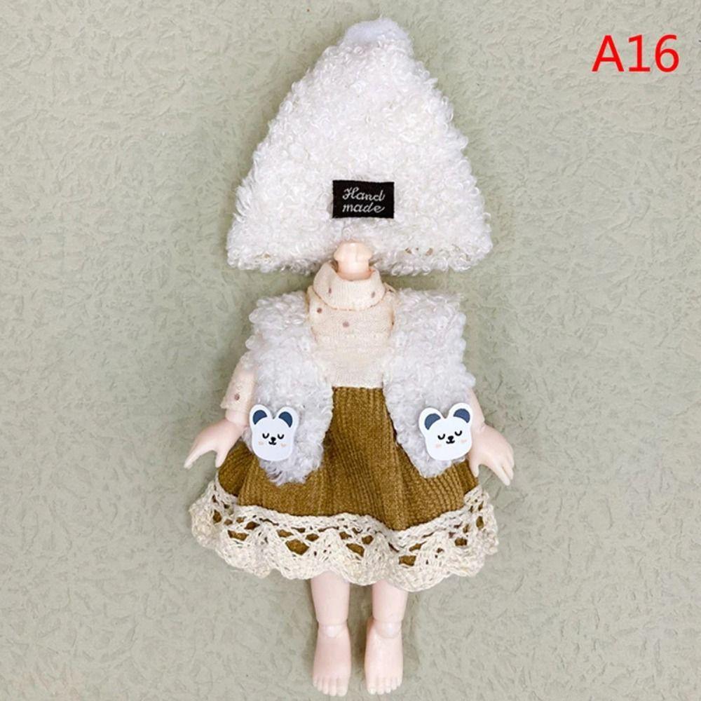 Replacement Outfit 16cm Doll Clothes Suit Plush Patch Cute Clothes Set  Girl Gift