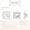 5A 110–230 V wöchentlich programmierbarer LCD-Display, Touchscreen, Wasserheizung, Thermostat, Raumtemperaturregler