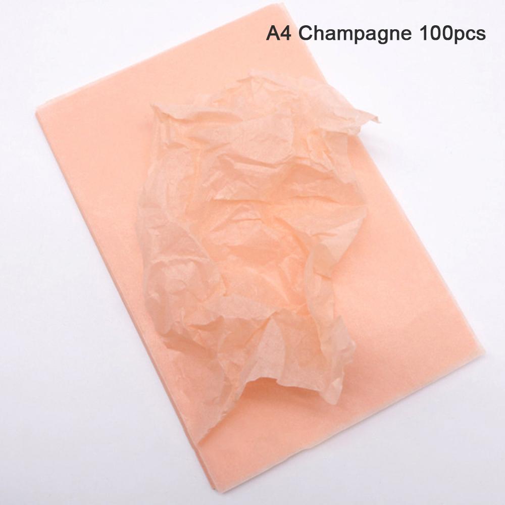 100Pcs Eco-Friendly A4/A5 Translucent Tissue Paper Gift Wrapping for Wine, Clothing, Shoes | Christmas Birthday Party Supplies