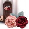 Rose Airline Stewardess Hotel Women Spring Clips Ponytail Clip Korean Bun Snood Hairgrips Cover Net